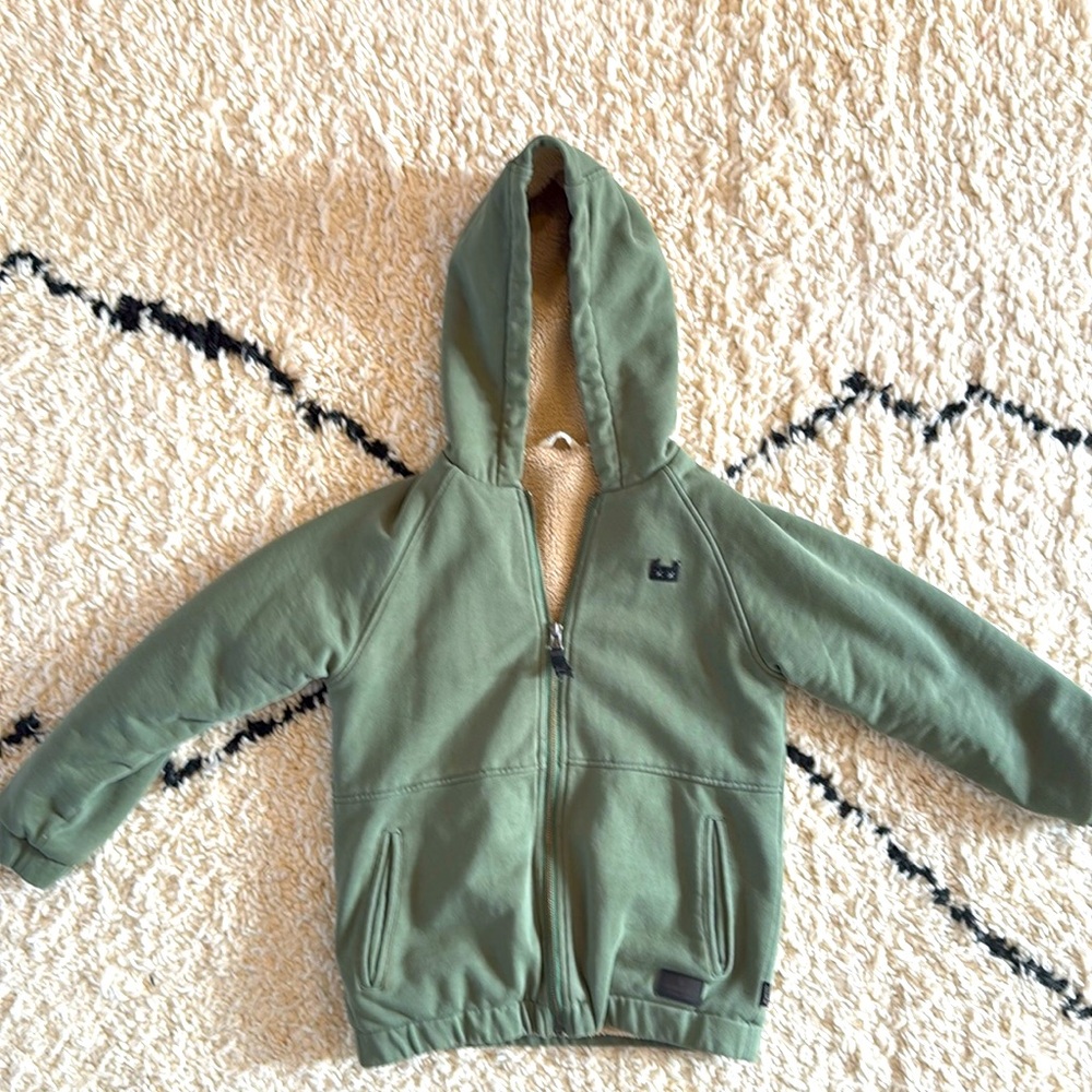 Munster boys hoodie with sherpa inside.
